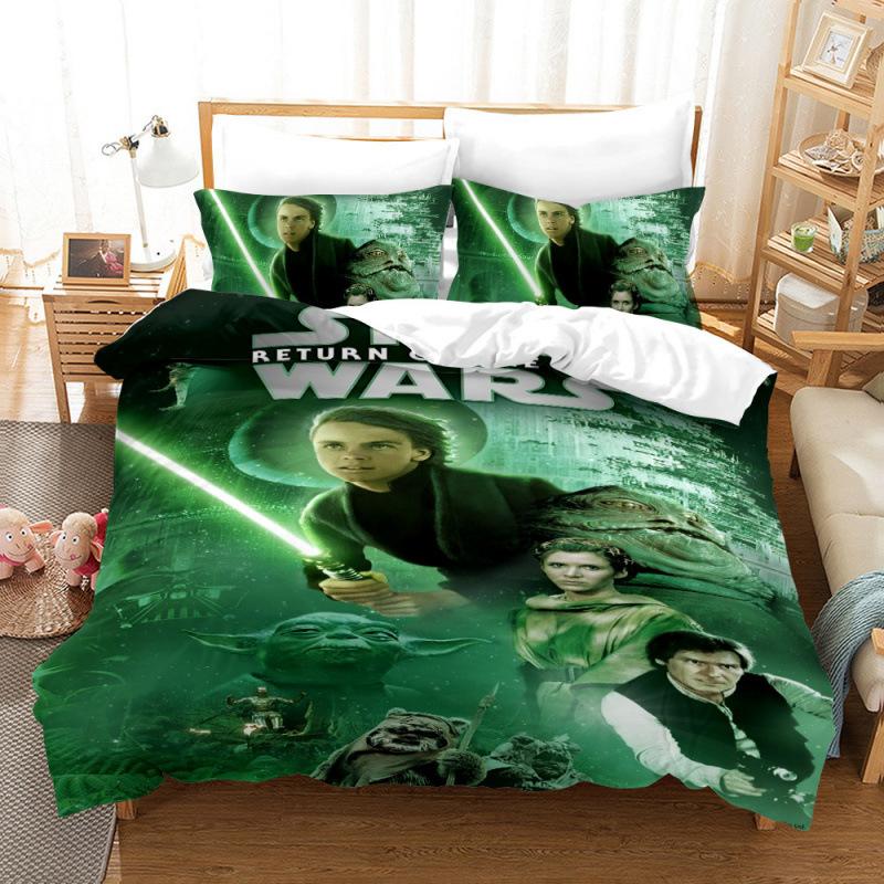Star Wars Digital Printing Three-Piece 3D Home Textile Quilt Cover