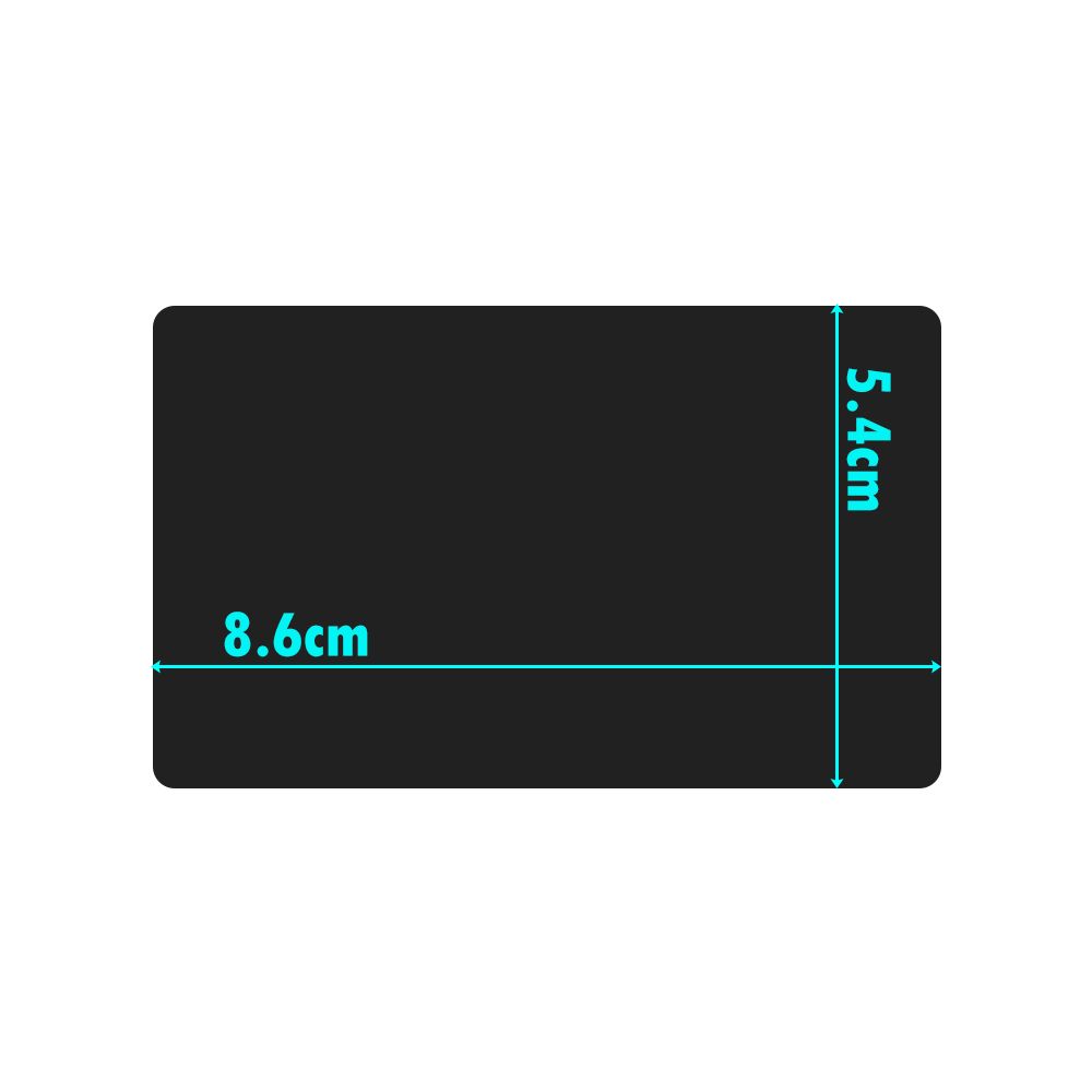 50 Pcs/Set Smooth Laser Engraving Aluminum Business Card Name Cards Blank Metal Carte