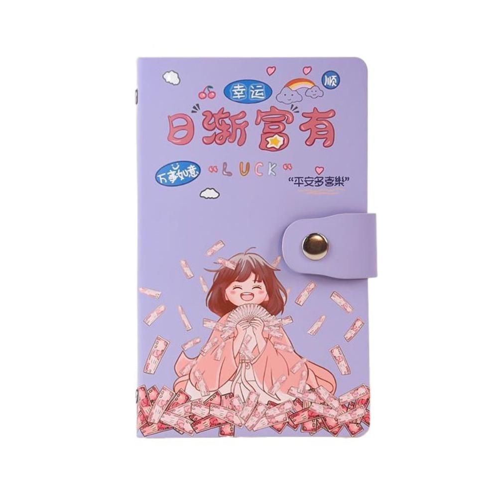 50 Sheets Money Saving Challeng Book Cartoon Letter Planner Organizer Cash Budget Notebook  Unisex