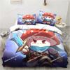 3D Anime Game Legend of Mushroom Pattern Bedding Set Printed With Pillowcase Bed Duvet Cover Single Double Queen Super King Size