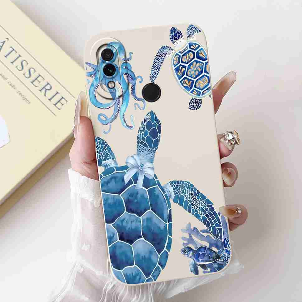 For Xiaomi Redmi Note 7 6.3" Casing Cute Cartoon Shockproof Back Cover For Redmi Note 7 note7 Flower Soft Silicone Phone Cases