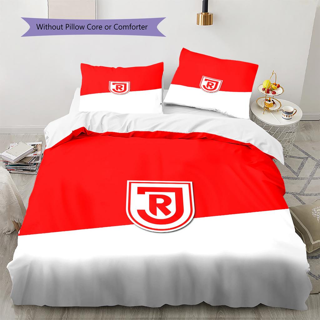 SSV Jahn Regensburg Pattern Bedding Quilt Set Home Decoration Gift (1 * duvet cover + 2 * pillowcase without core)