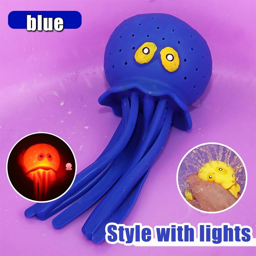 4 Colors Sponge Absorbent Octopus Baby Bath Toys Squeezing Stress Relief Toys Summer Swimming Pool Play Water Toy for Children