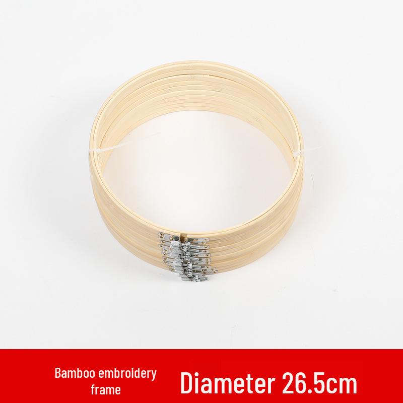 Пластиковый обруч для вышивания в стиле бамбука: Сделанная вручную круглая рамка и подставка