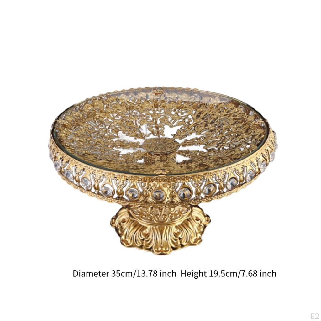 Glass Fruit Plate Basket Dried Tray Multipurpose Dessert Bowl for Nuts