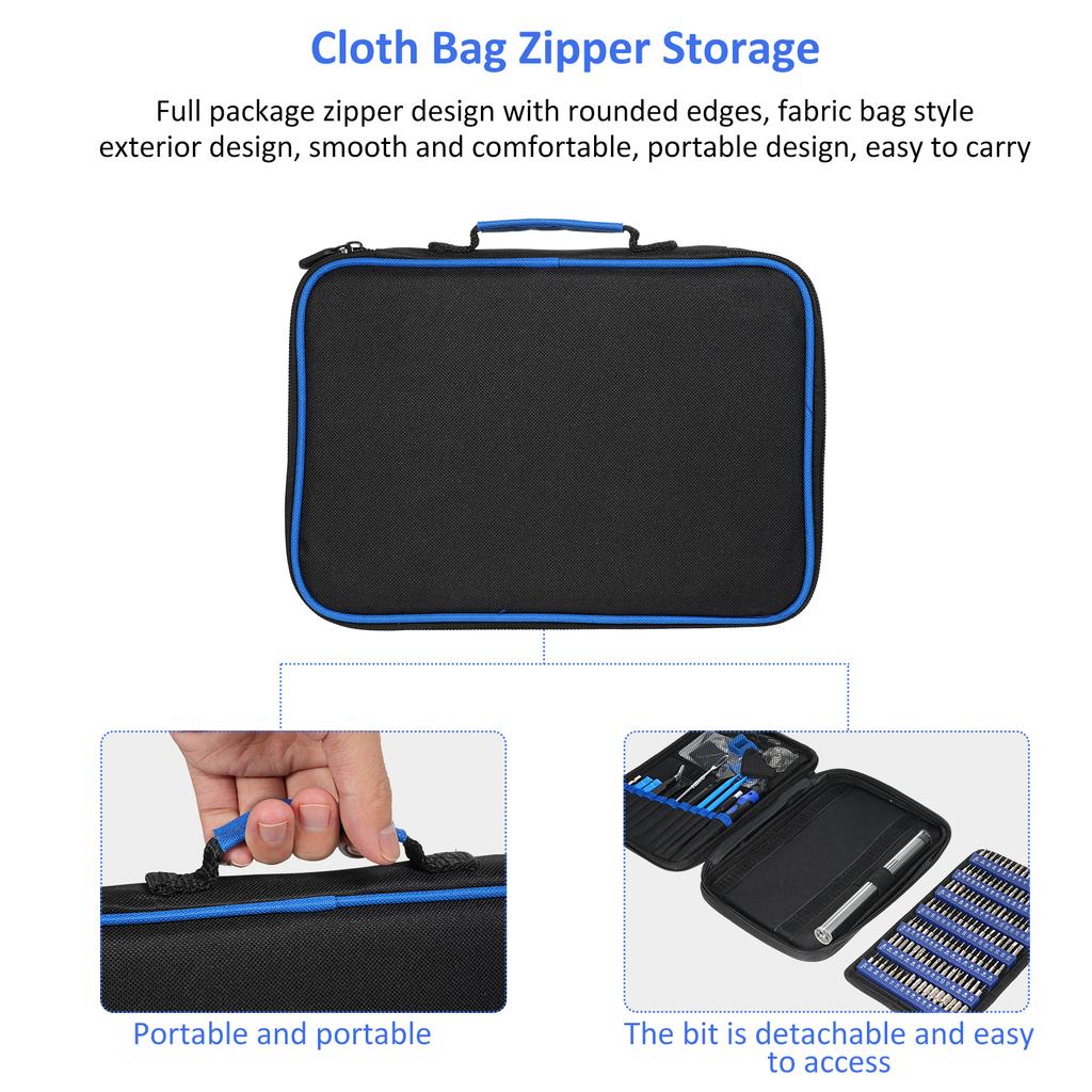 Литиевая электрическая отвертка, Маленький портативный аккумуляторный набор электроотверток, Набор прецизионных отверток 152 в 1, Мини