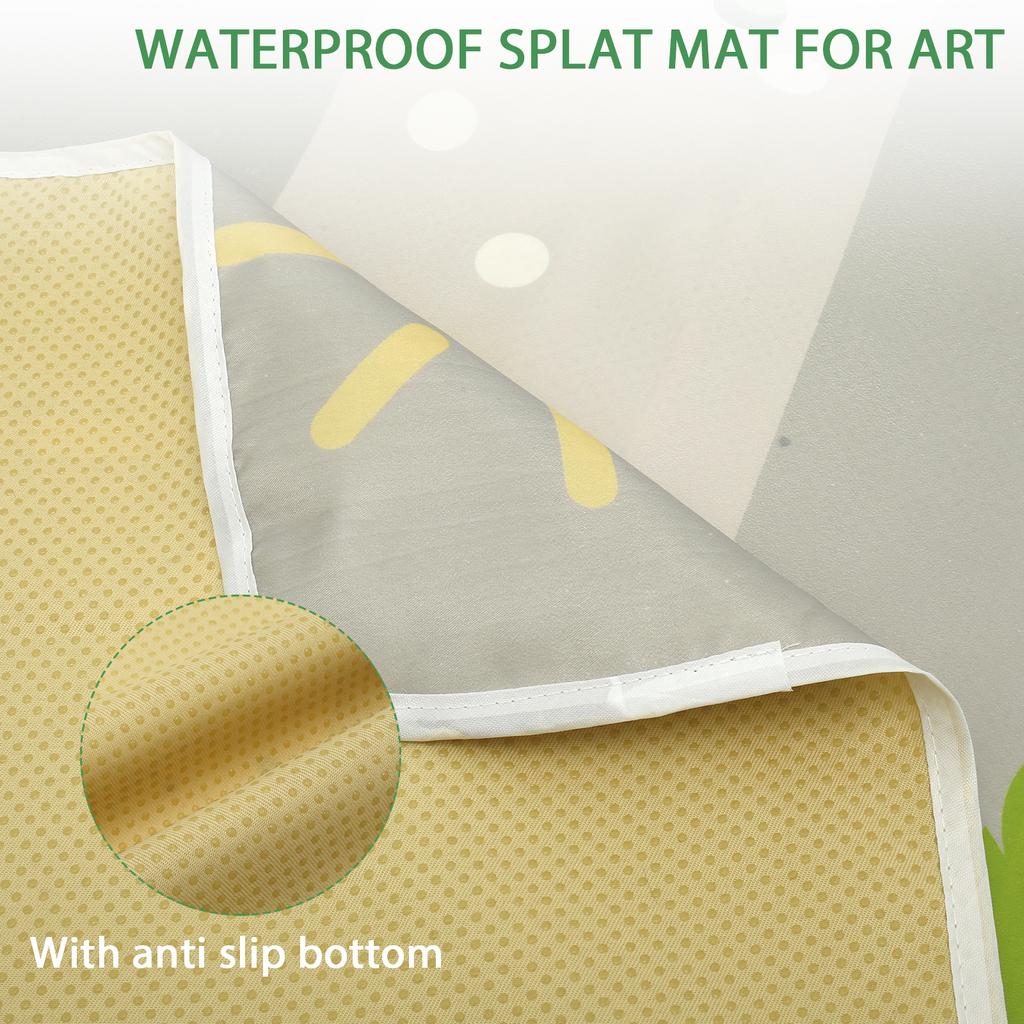 Детский коврик-сплат для под стульчик для кормления, противоскользящий, моющийся, водонепроницаемый напольный коврик от брызг, складной коврик для ползания, детский игровой коврик