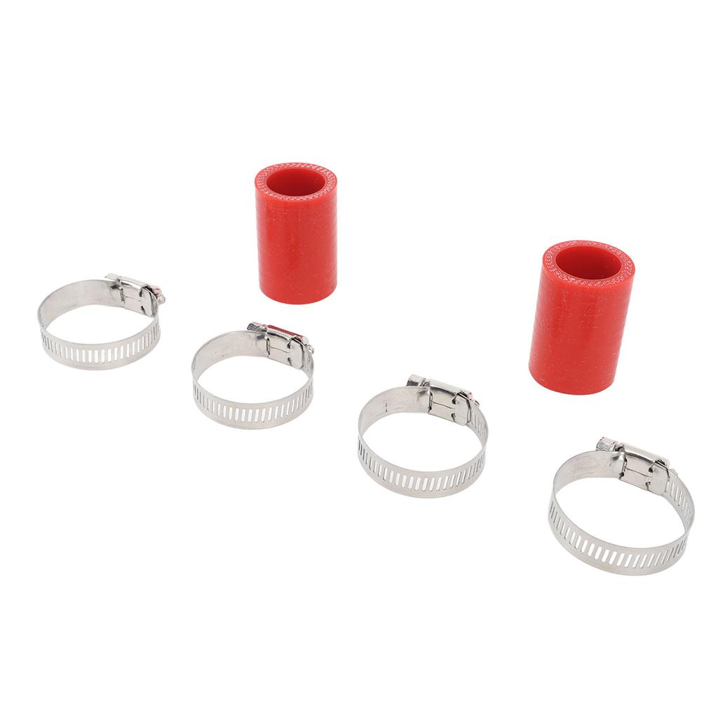 2Pcs 1in High Temp Pipe Clamps Connector Sturdy Exhaust Pipe Clamps Connector for Banshee 1987 to 2006 Red