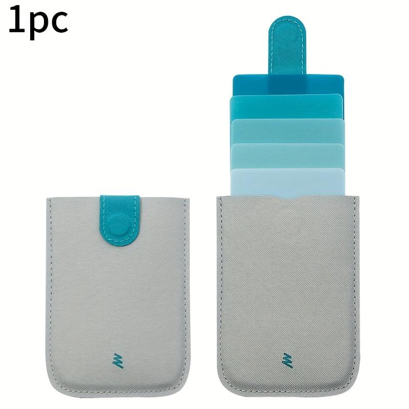 1 шт. сумка для карточек с градиентным переходом цвета, ламинированная сумка для карточек, ультратонкая, практичная, маленькая, простая для хранения, с отделением для защиты от размагничивания