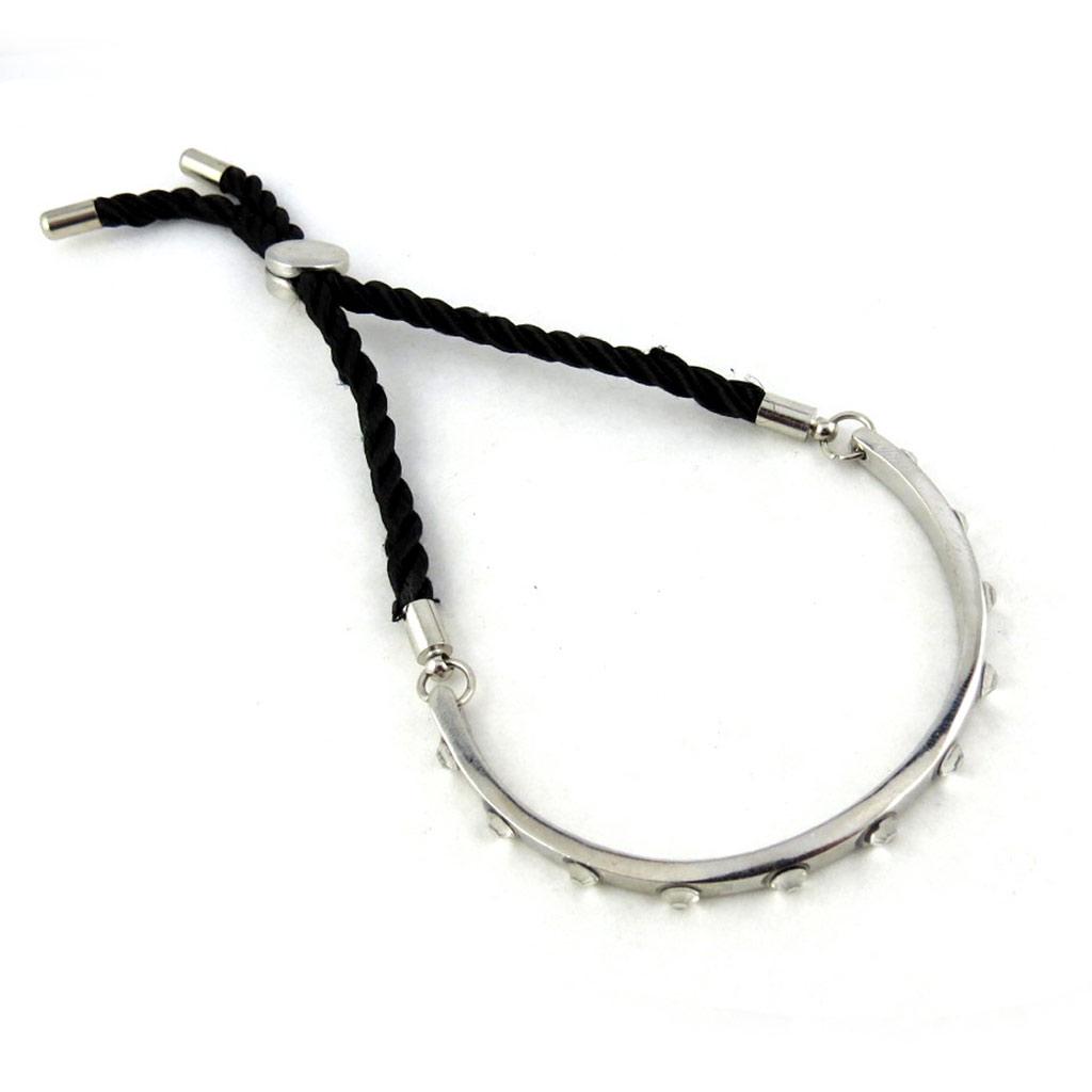 Les Trésors De Lily [N1572] - Silver White 'Cléopatra' Bracelet