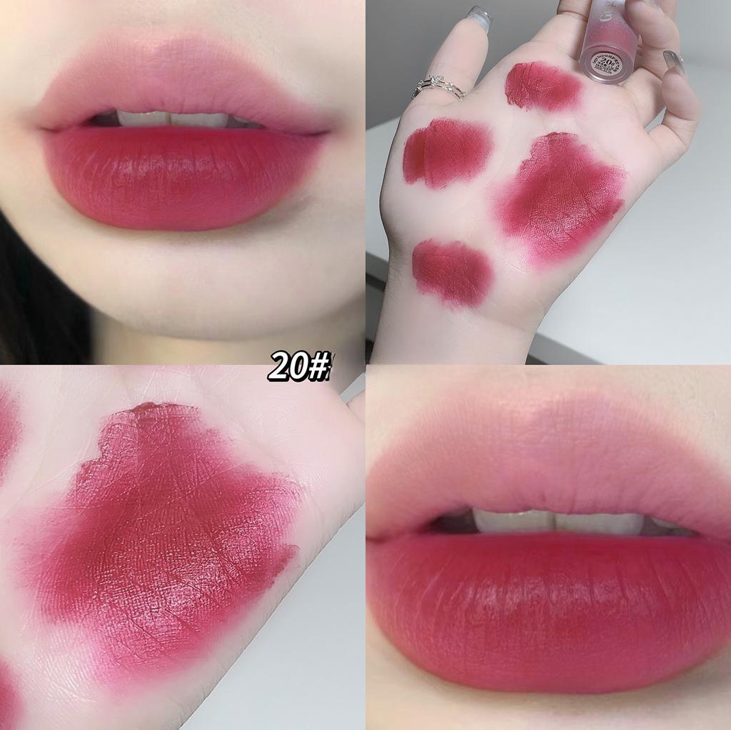 Бархатная воздушная глазурь для губ, матовая, увлажняющая, с антипригарным покрытием, отбеливающая помада-блеск для губ