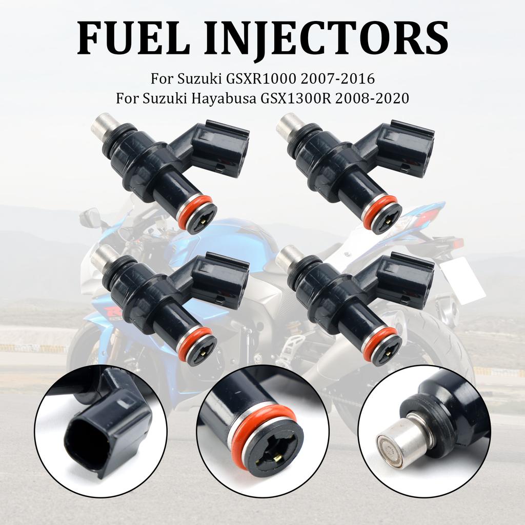 4PCS 15710-21H00 Fuel Injectors 1571021H00 For Suzuki GSXR1000 07-16 GSX1300R 08-20