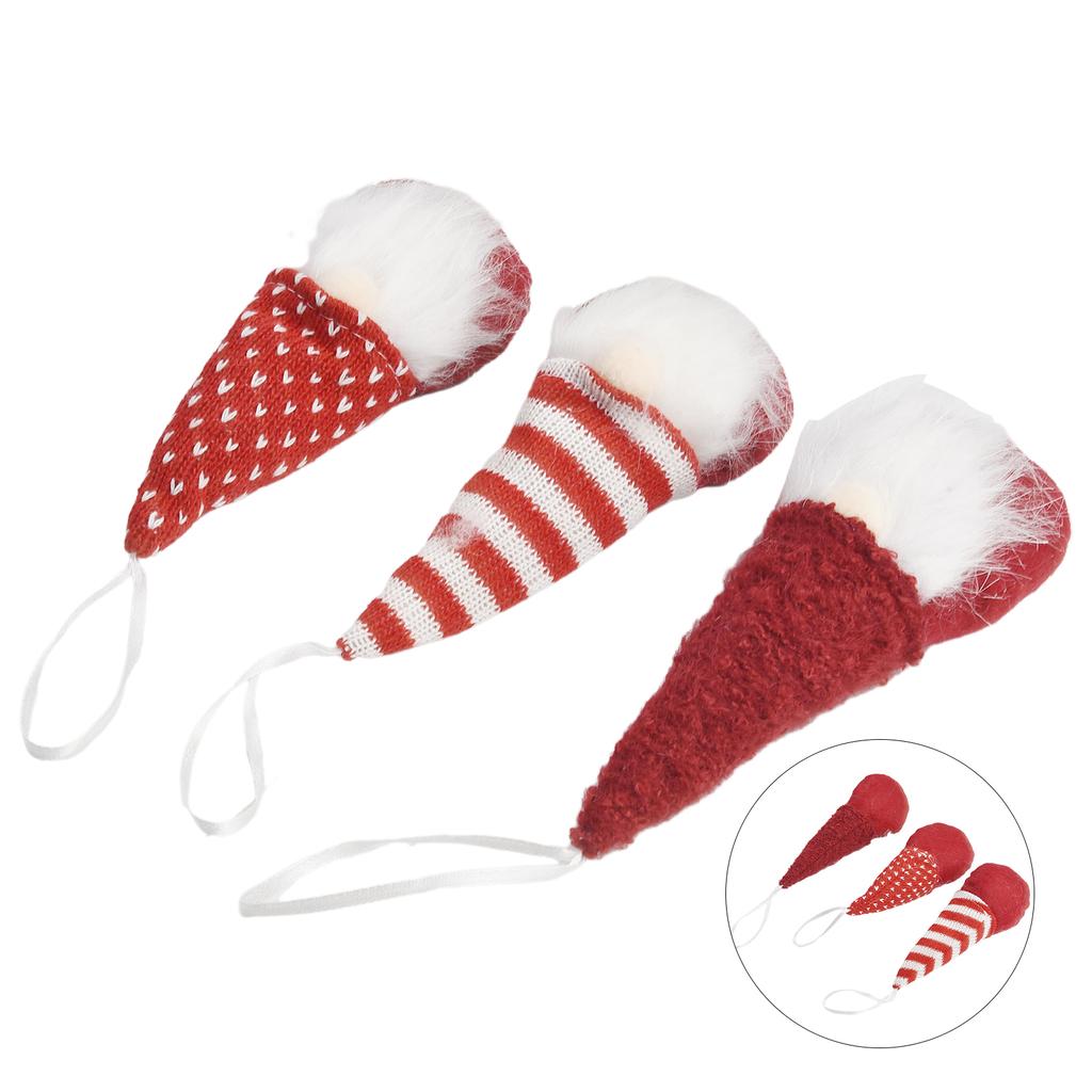 Новогодняя елка с подвесными гномами и плюшевыми украшениями с куклами Санта-Клауса (Набор из 3 шт.)