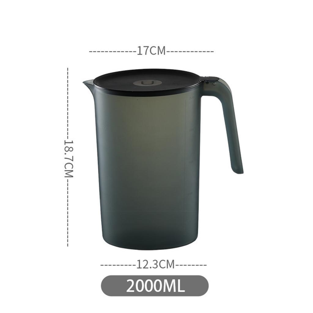 Пластиковый кувшин-кувшин емкостью 2000/2500 мл с крышкой и вентилируемым носиком для холодных и горячих напитков, в помещении и на открытом воздухе