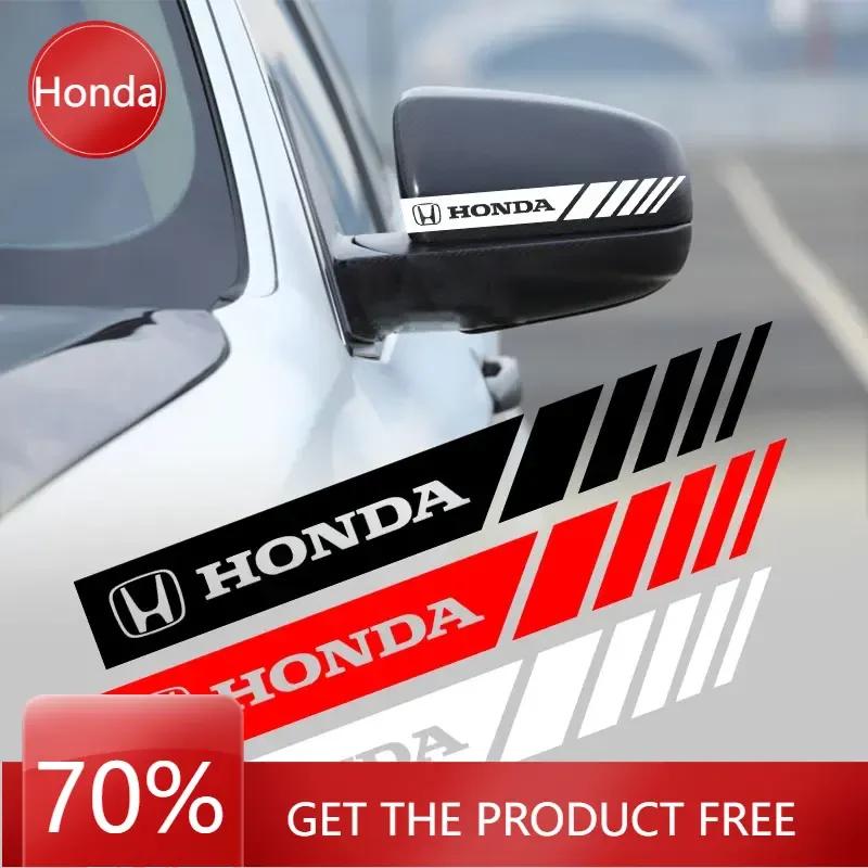 FIT Автомобиль Новый Автомобиль Honda Полоса ПВХ Гоночные Полосы Наклейки на Зеркало Заднего Вида Значок Для Honda Civic Varadero Xl1000 Xadv 750 Forza S