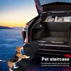 5-ступенчатая складная лестница для питомцев с нескользящей поверхностью, рампа для собак в машину для крупных собак, выдерживающая до 150 фунтов, для легковых автомобилей и внедорожников, грузовиков