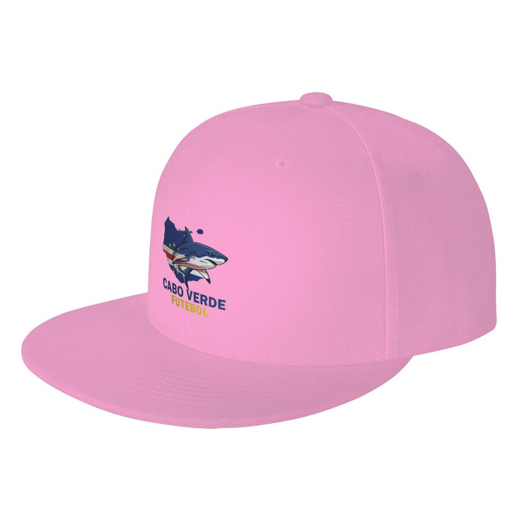 Fashion Cabo Verde Soccer Blue Shark Design Flat Brim Sun Hat Cap Womens Visors