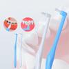 Orthodontic Single-Beam Toothbrush: Compact, Pointed Flat Head for Braces & Implant Care - Medium Bristles