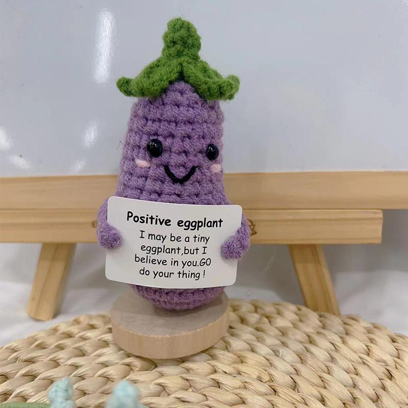 Позитивная Энергия Картофельные Куклы Ручной Работы Обнимашка Карманная Вязаная Кукла Позитивная Открытка Настольное Украшение Подарок Комната Мотивационный Декор