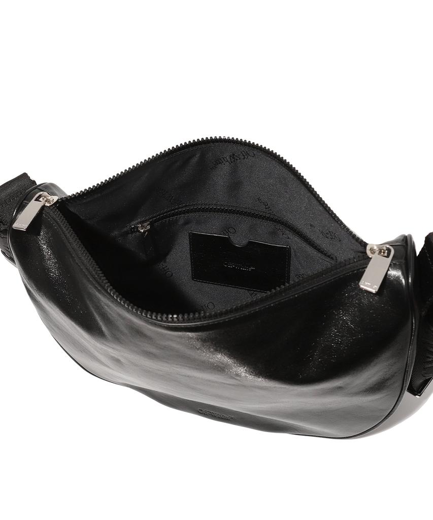 Off-White Halfmoon Shoulder Bag S Leather (Black)