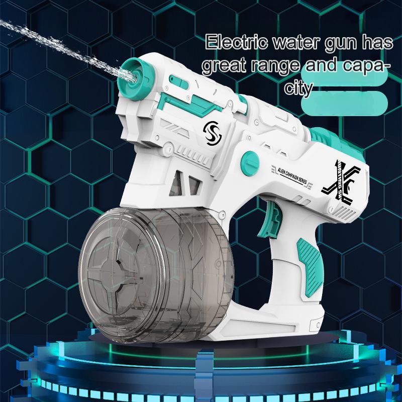 Нетоксичная новая электрическая игрушка водяной пистолет для улицы, лета, пляжа, бассейна, вечеринки, битвы, водяной пистолет с большой емкостью, игра «Веселое ведро с водой»