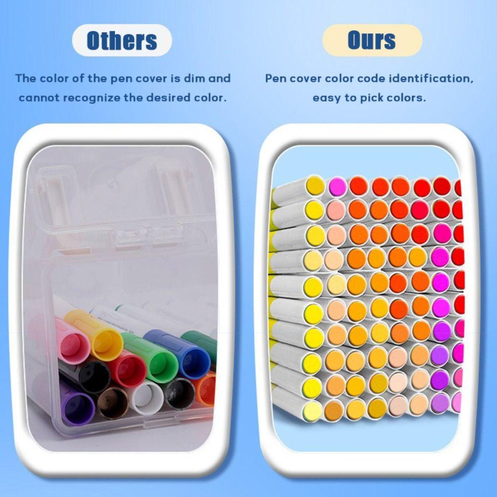 12-120 Цветов Моющийся Акриловый Маркер Ручка Штабелируемая Цветная Ручка-Краска для DIY Школы Офиса