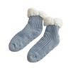 Fuzzy Warm Slipper Socks for Women Cozy Fluffy Fleece Lined Home Floor Socks with Grippers Winter Soft Thermal Sleep Socks