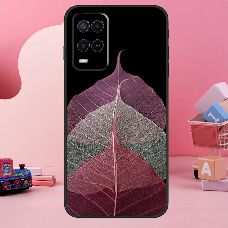 Красочный чехол с листьями для Oppo A74 A94 A54 A17 A57 A77 A76 A16 A96 A18 A60 A80 A40 A38 A58 A78 A98 A15 A5 Pro