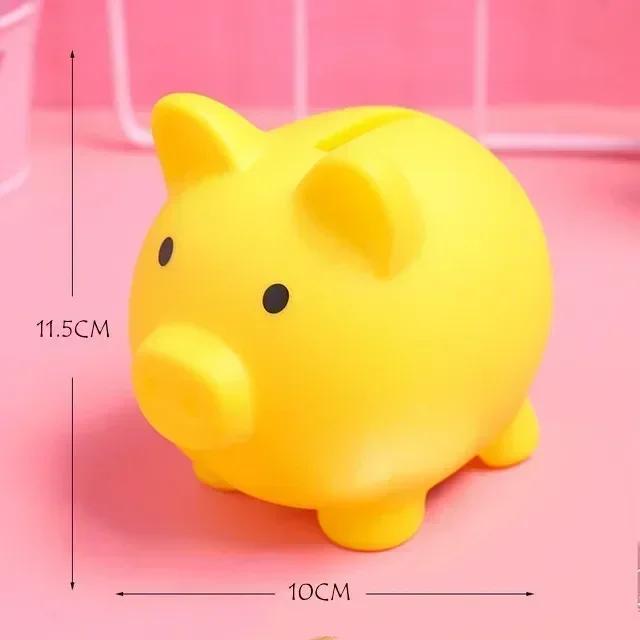 1 Pcs Cute Piggy Bank Coin Bank for Boys and Girls Children's Plastic Shatterproof Money Bank Children's Toy Gift Savings Jar