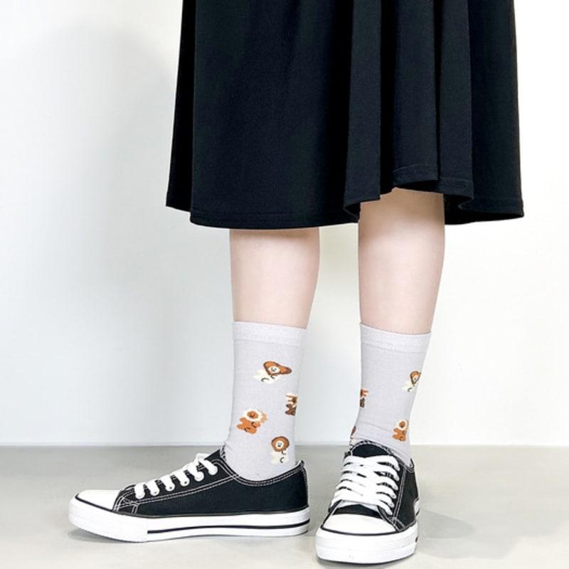 YELLOWSOCKS [YELLOWSOCKS] ШОКОЛАДНЫЙ МИШКА СЕРЫЙ