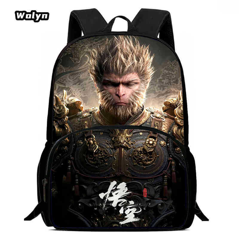 Wukong Черный Миф Wukong Игра Анимация Рюкзак Студенческая Школьная Сумка Компьютерная Сумка