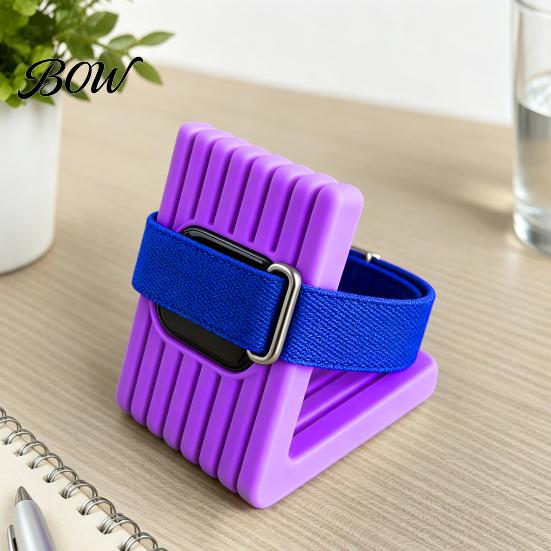 Space-saving Charger Stand 3D Printed Charging Dock for Fitbit Air, Cable Management Station Air Desktop Holder Smartwatch, Vertical with Wire