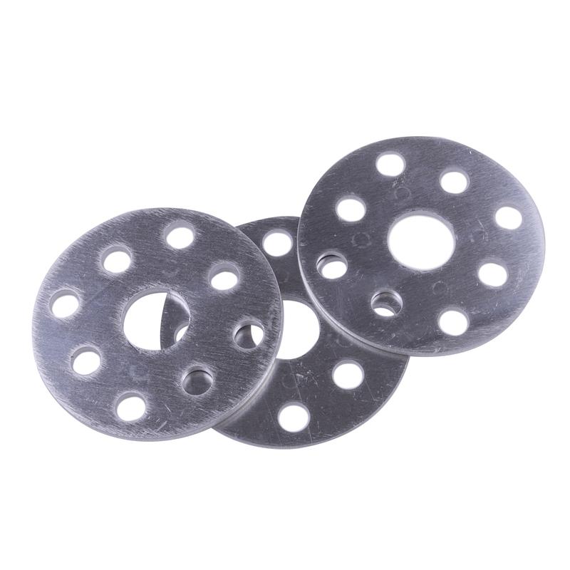 3Pcs Water Pump Pulley Spacer Silver Aluminum Alloy Fit for Chevy Ford 302 350 427 454