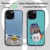 Милый чехол для телефона с пингвином для iPhone 16e, 16, 15, 14, 13, 12, 11, Plus, Pro, Max, Mini, Магнитная беспроводная зарядка Magsafe