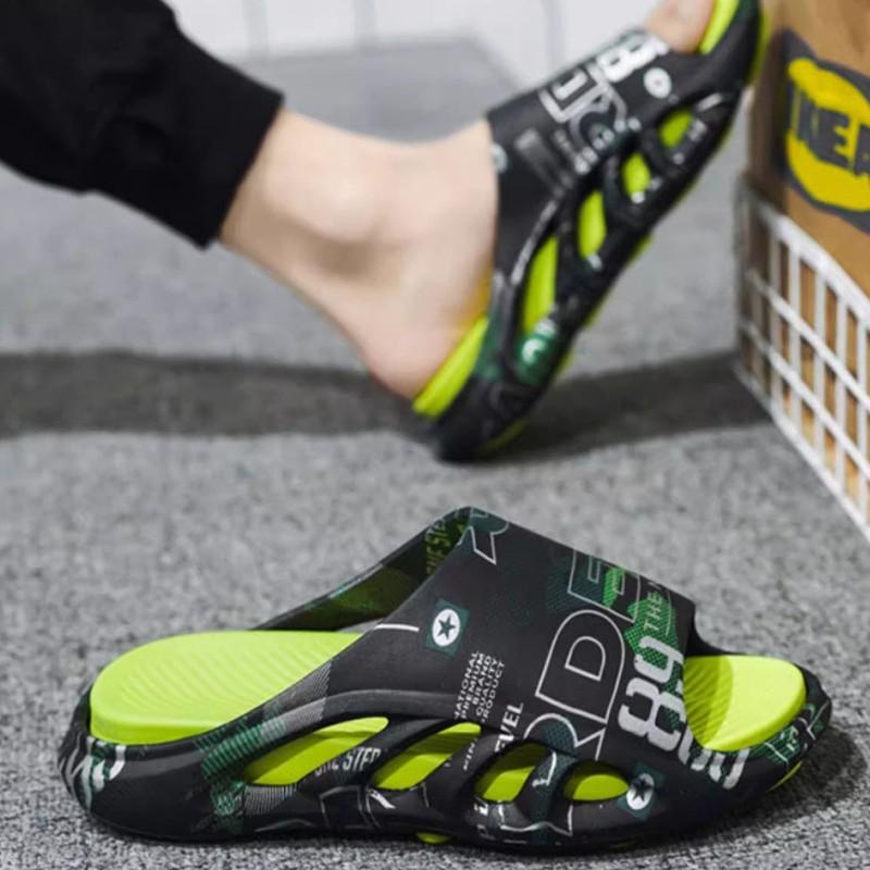 Men Fashion Slippers Sides Indoor Outdoor Men Flip-flops Sandals Beach Casual Shoes Soft Sole Slides Men's Sandals 2024