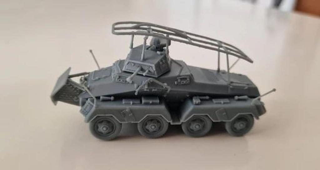 Mussini 1/72 Немецкий тяжелый бронеавтомобиль-разведчик Sd.Kfz.232 (8-колесный) времен Второй мировой войны, смоляной набор MM072-041 (танк)