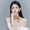 Temperament Flower Fringe Necklaces Elegant Long Tassel Collarbone Chain Exaggerated Choker  Bridal