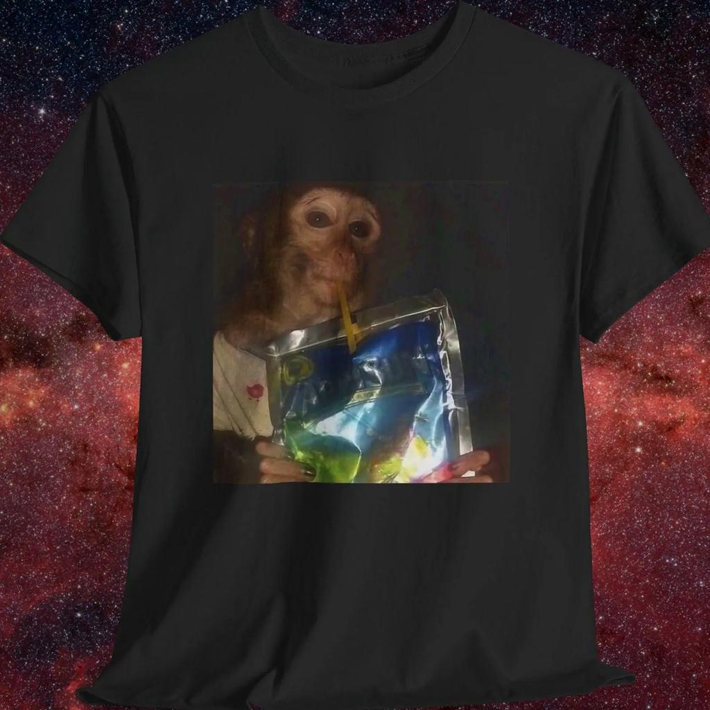 Обезьяна Мем Футболка Баловство Dank Shirts Шалости Животное Смешной Винтажный Стильный Дизайнерская Одежда Мужская Растянутая