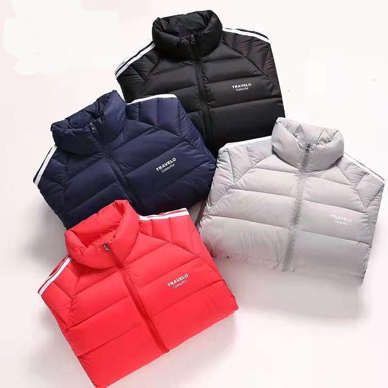 Men's Down Coat Winter Thick Warm Jacket Quality White Duck Down Filled Bubble Down Jacket Casual Slim Coat