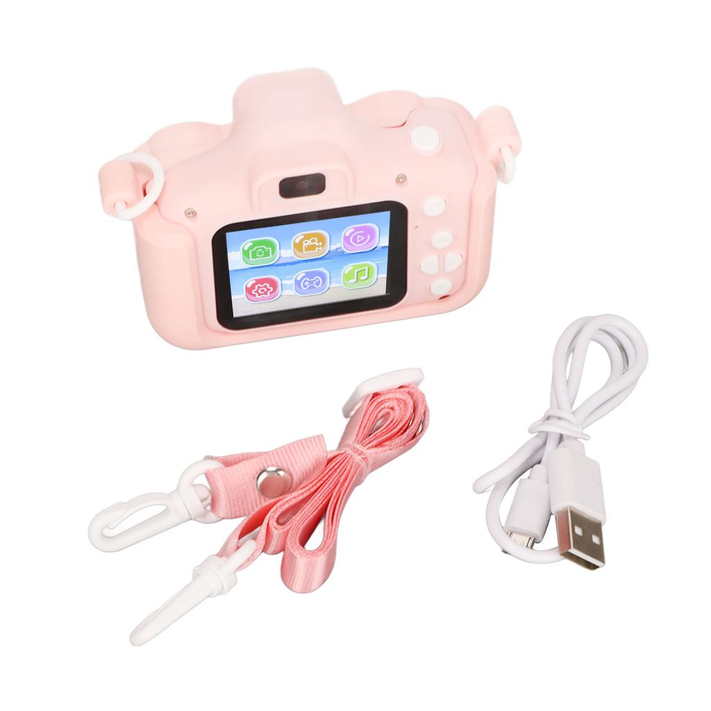 Детская камера 2 дюйма HD-экран Передняя и задняя камеры Игра MP3 Видеозапись Камера для малышей для детей от 3 до 10 лет