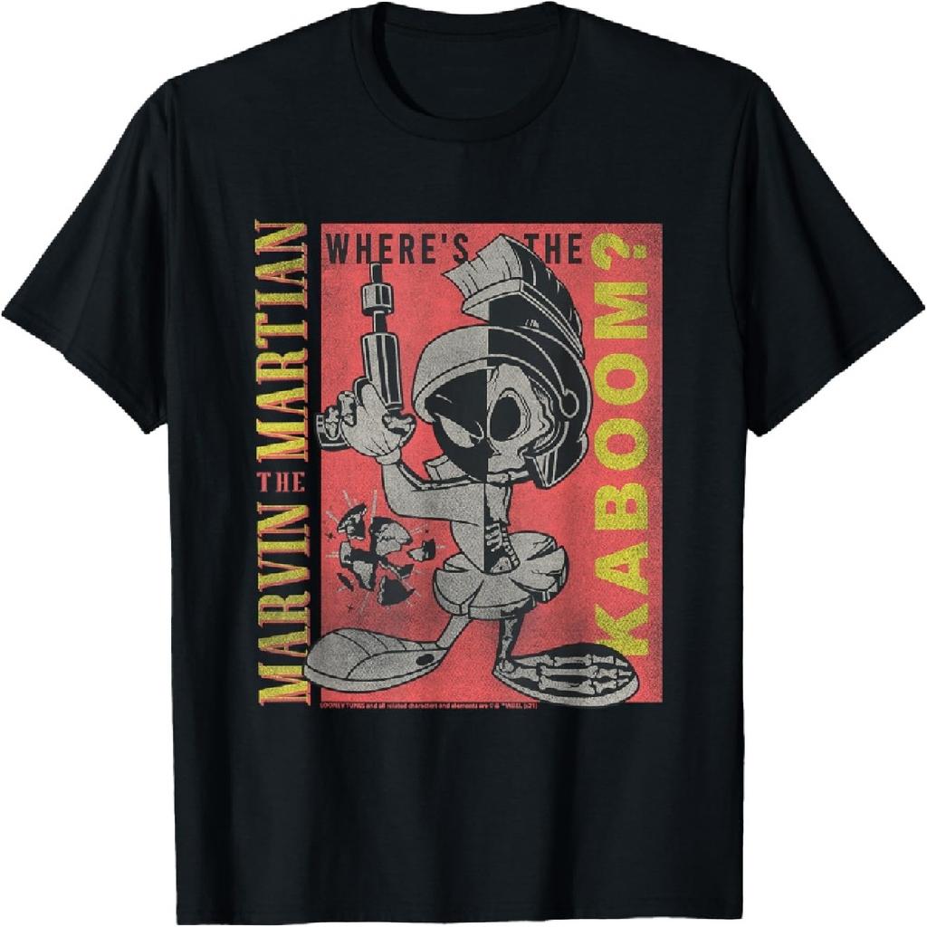 Looney Tunes Марвин Завоеватель Где Кабум Ретро Футболка