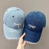 Fashion Sun Protection Bow Lace Baseball Hats Adjustable Windproof Hip Hop Hat Breathable Cowboy Sunscreen Hats Men Women