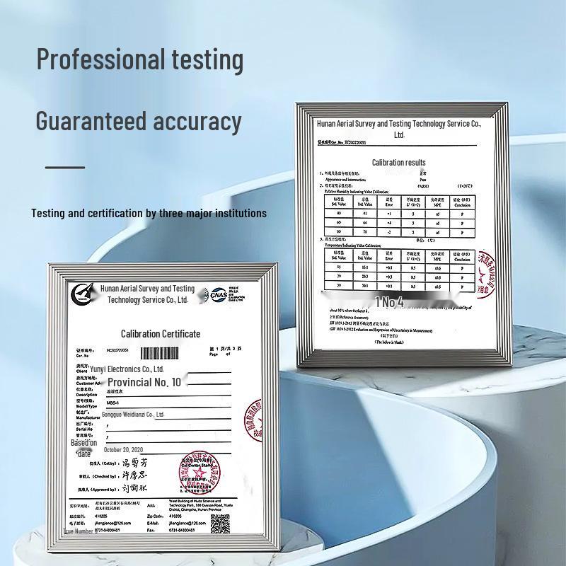 High-Precision Digital Alarm Clock with Thermometer and Hygrometer for Indoor Use