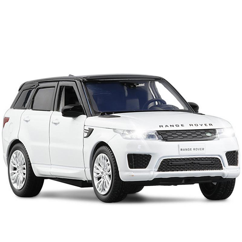 1:32 Range Rover Sports Внедорожник Сплав Модель Автомобиля Литье Металлическая Игрушка Внедорожные Транспортные Средства Модель Автомобиля Звук и Свет Симуляция Подарок для Детей