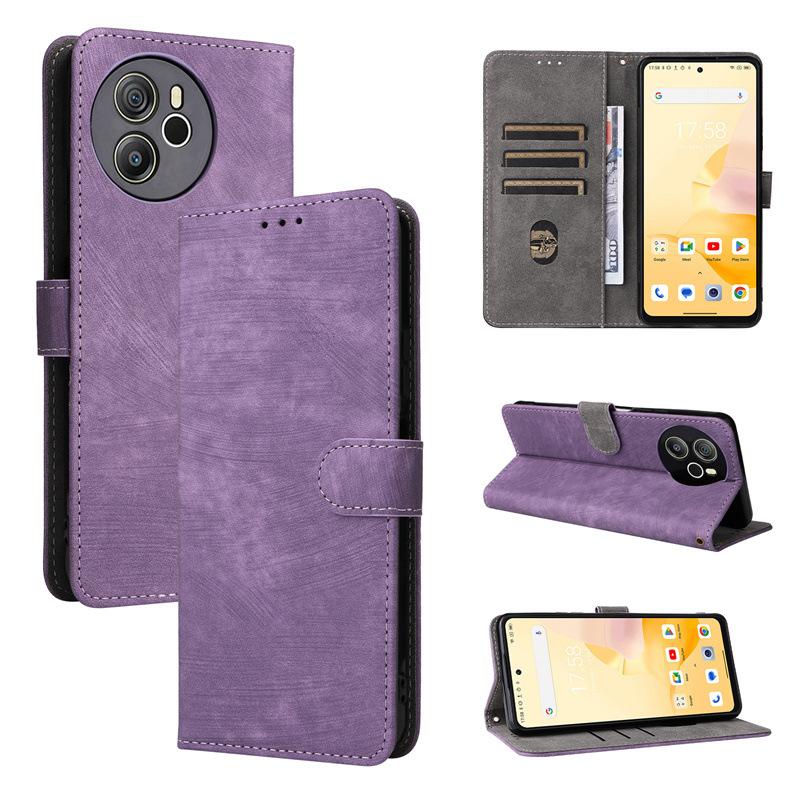 Флип-чехол для Oscal Tiger 12 из искусственной кожи, защитный чехол для всего корпуса, противоударный [блокировка RFID] с ремешком на руку