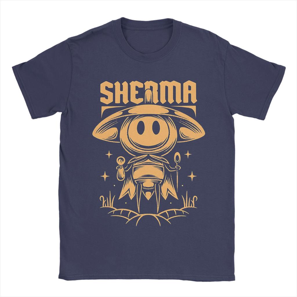 Mens TShirts Hollow Knight Silksong Sherma Vintage 100 Cotton Tees Short Sleeve T Shirts Round Neck Clothing Gift