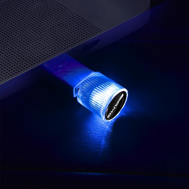 1 шт. USB Автомобильный светодиодный свет Автомобильный интерьер Атмосферный свет Эмблема Свет Стайлинг Для Mercedes-Benz amg C500 C200 C300 A B C E GLA CLA GLK GL ML GLE