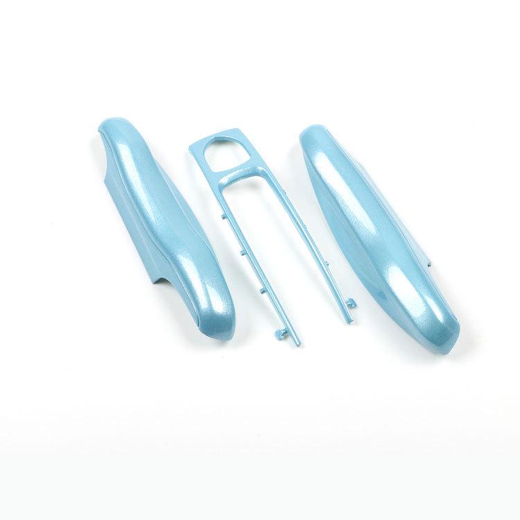 Fits Porsche Key Shell: New Cayenne, Macan, Panamera, 718, Taycan - Ice Raspberry Pink Matte Gray Solid Color