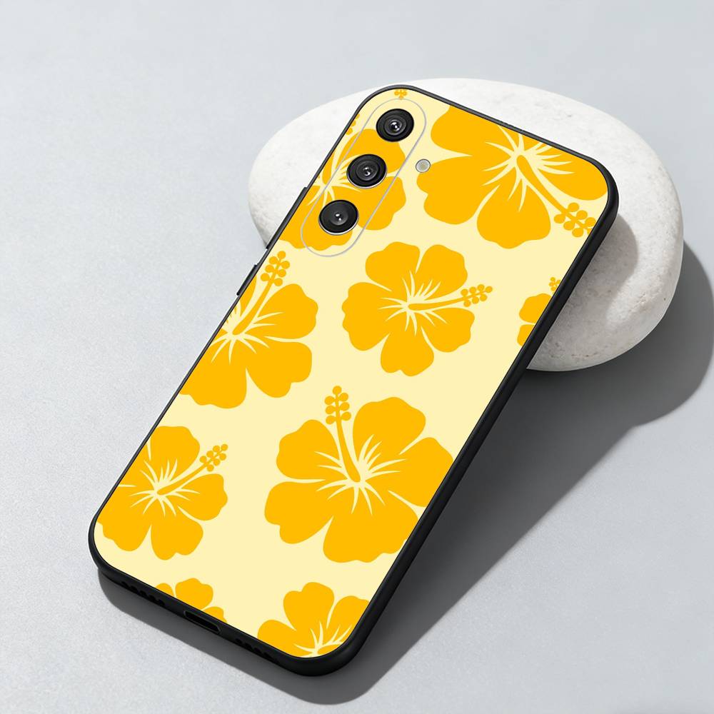 beach maple leaves Phone Case For Samsung Galaxy A73,A72,A71,A70,A52,A51 Others Soft Black Cover