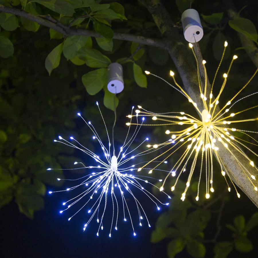 LED hanging tree remote control fireworks light courtyard tree light hanging atmosphere decoration light